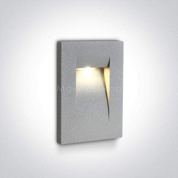 Настінний світильник One Light 68062/G/W Outdoor Dark Light Wall Recessed Die cast