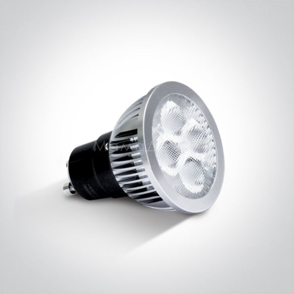 Лампа світлодіодна One Light 7305AG/W/38 потужністю 5.5W з серії MR16 GU10 LED. Типорозмір — MR16 з цоколем GU10, температура кольору — 3000K