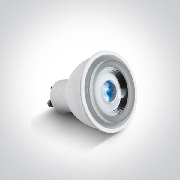 Лампа світлодіодна One Light 7306CG/BL потужністю 6W з серії MR16 Colours. Типорозмір — MR16 з цоколем GU10, температура кольору — Blue