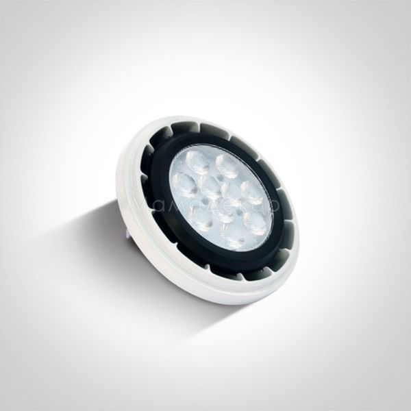 Лампа світлодіодна One Light 7513A/W потужністю 13W з серії 12V R111 G53 LED. Типорозмір — R111 з цоколем G53, температура кольору — 3000K