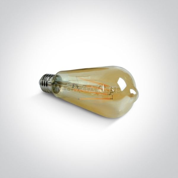 Лампа світлодіодна  сумісна з димером One Light 9G04RAD/A/E потужністю 7W з серії Retro Amber Lamps LED Dimmable з цоколем E27, температура кольору — 2200K