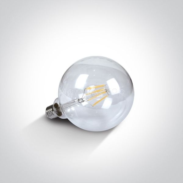 Лампа світлодіодна One Light 9G06R/EW/E потужністю 6W з серії Retro Lamps LED. Типорозмір — G125 з цоколем E27, температура кольору — 2700K