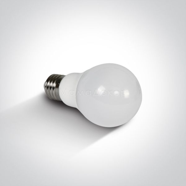 Лампа світлодіодна One Light 9G07B/EW/E потужністю 6W з серії Classic Lamps LED. Типорозмір — A60 з цоколем E27, температура кольору — 2700K
