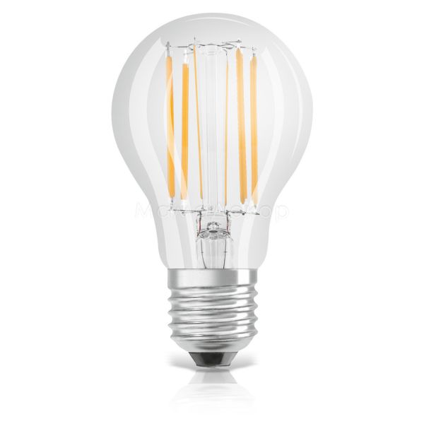 Лампа світлодіодна Osram 4058075055339 потужністю 8W з серії LED Star Filament. Типорозмір — A60 з цоколем E27, температура кольору — 2700K