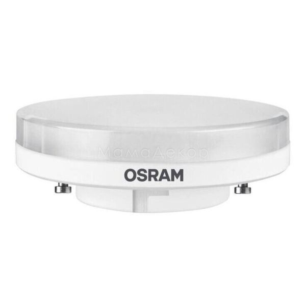 Лампа світлодіодна Osram 4058075106666 потужністю 7W з серії LED Star. Типорозмір — GX53 з цоколем GX53, температура кольору — 4000K