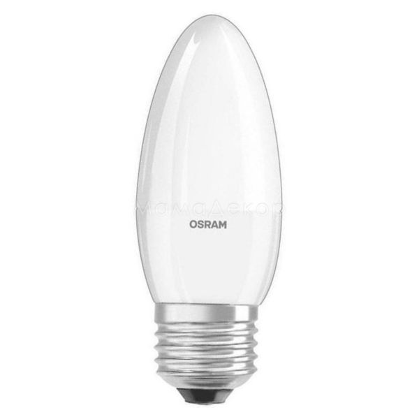Лампа світлодіодна Osram 4058075134232 потужністю 6.5W з серії LED Star. Типорозмір — B35 з цоколем E27, температура кольору — 3000K