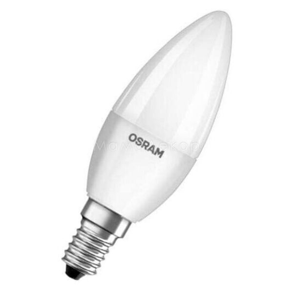 Лампа світлодіодна Osram 4058075152915 потужністю 7W з серії LED Value. Типорозмір — B60 з цоколем E14, температура кольору — 2700K
