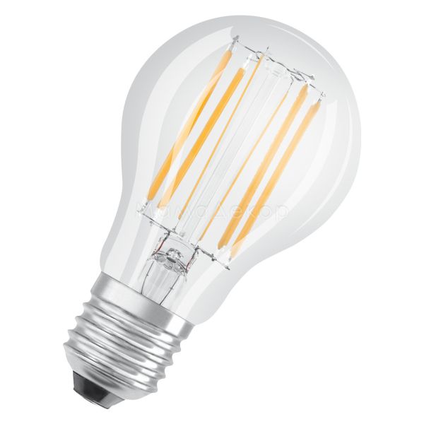 Лампа світлодіодна Osram 4058075153561 потужністю 8W з серії LED Value Filament. Типорозмір — A60 з цоколем E27, температура кольору — 2700K