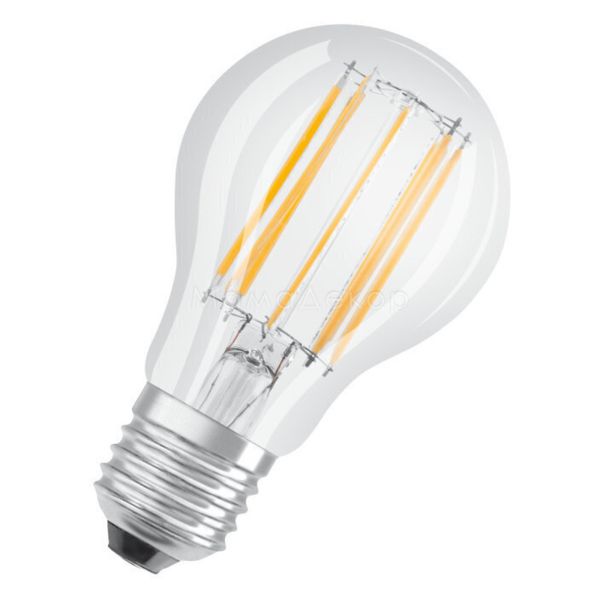 Лампа світлодіодна Osram 4058075153608 потужністю 11W з серії LED Value Filament. Типорозмір — A60 з цоколем E27, температура кольору — 2700K
