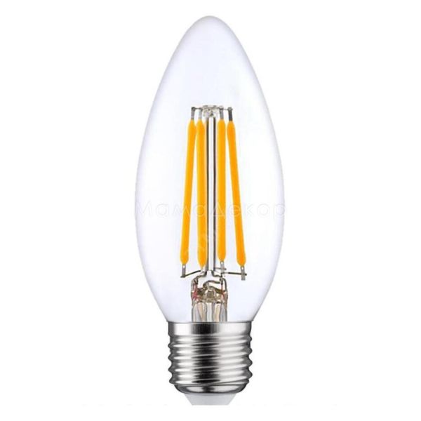 Лампа світлодіодна Osram 4058075212428 потужністю 5W з серії LED Star Filament. Типорозмір — B35 з цоколем E27, температура кольору — 4000K