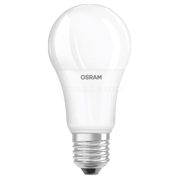 Лампа світлодіодна Osram 4058075474802 потужністю 9W з серії LED Star. Типорозмір — A50 з цоколем E27, температура кольору — 4000K