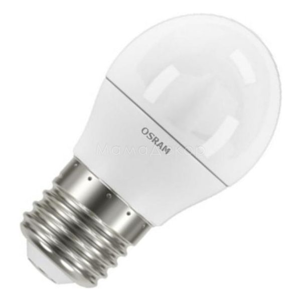 Лампа світлодіодна Osram 4058075479531 потужністю 7W з серії LED Star. Типорозмір — P50 з цоколем E27, температура кольору — 4000K