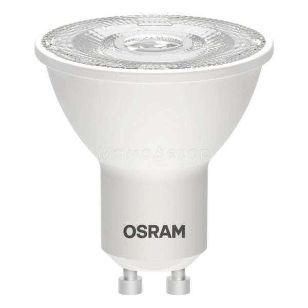 Лампа світлодіодна Osram 4058075481497 потужністю 8W з серії LED. Типорозмір — MR16 з цоколем GU10, температура кольору — 3000K