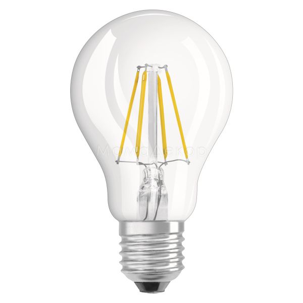 Лампа світлодіодна Osram 4058075819658 потужністю 7W з серії LED Value Filament. Типорозмір — A60 з цоколем E27, температура кольору — 2700K
