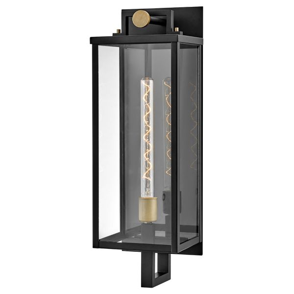 Бра Quintiesse QN-CATALINA-L Hinkley Catalina Catalina 1 lt Large Wall Lantern Black with Burnished Bronze accents