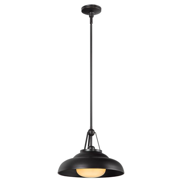 Подвесной светильник Quintiesse QN-PALMETTO-P-M-UBZ Alora Palmetto Palmetto 1 lt Pendant Urban Bronze
