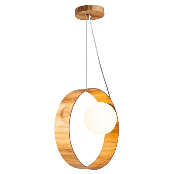 Подвесной светильник Quintiesse QN-SFERA-1P-TEAK Accord Sfera Sfera 1lt Pendant Light Teak Veneer