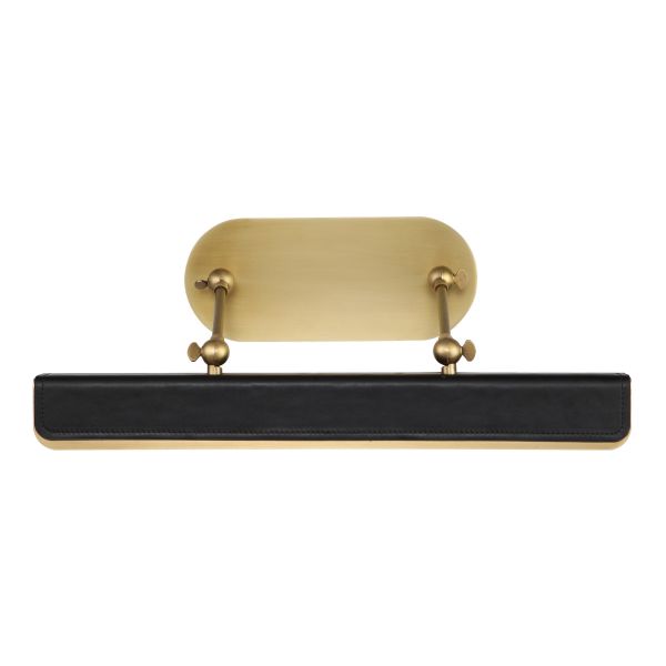 Підсвітка для картин Quintiesse QN-VALISE-PL-M-VBS-TL Alora Valise Valise Picture Medium LED Picture Light Vintage Brass/Tuxedo Leather