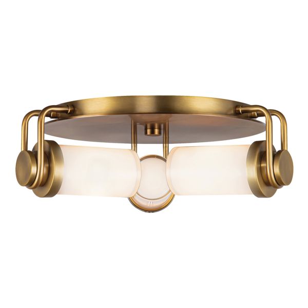 Люстра Quintiesse QN-WYNWOOD-F-VBS Alora Wynwood Wynwood 3 lt Flush Vintage Brass