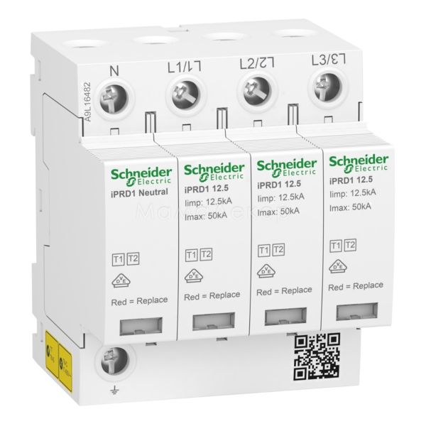 Устройство защиты от импульсных перенапряжений, УЗИП Schneider Electric A9L16482 Acti9