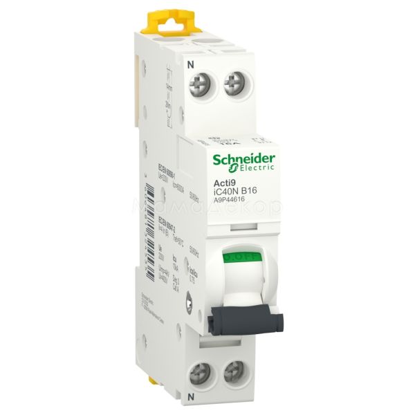 Автоматичний вимикач Schneider Electric A9P44616 Acti9