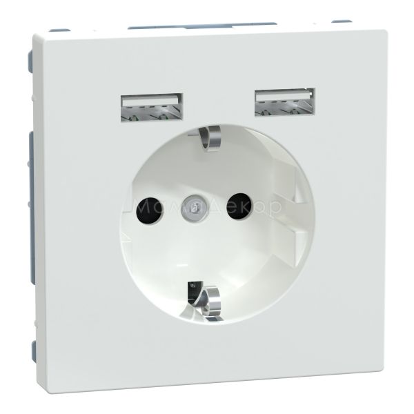 Розетка 220В з USB Schneider Electric MEG2366-6035 Merten System D