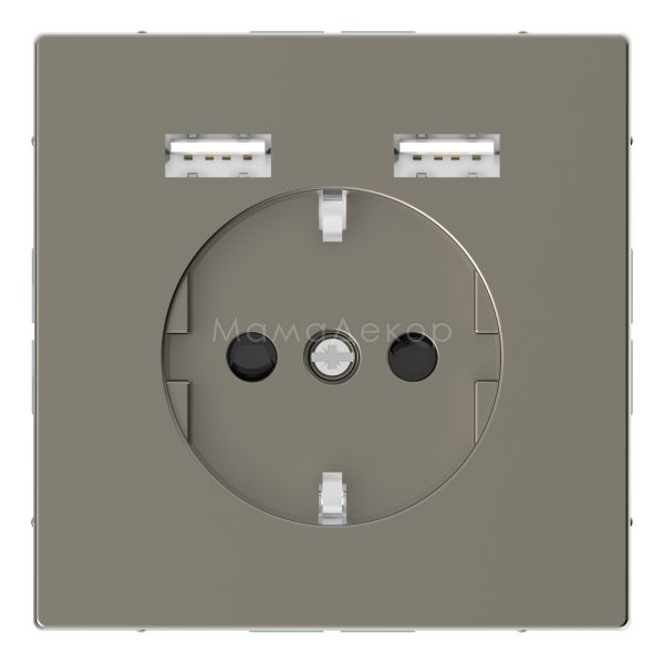 Розетка 220В с USB Schneider Electric MEG2366-6050 Merten System D