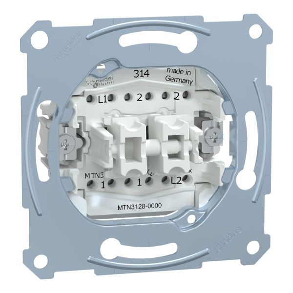 Вимикач 2-клавішний Schneider Electric MEG3128-0000 Merten QuickFlex