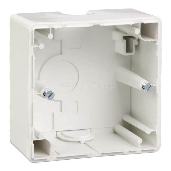 Коробка для зовнішнього монтажу Schneider Electric MTN512125 Merten System M-Smart/Artec SM КОРПУС ДЛЯ ВІДКРИТ.МОНТ.1-ПОСТ.А-БІЛ