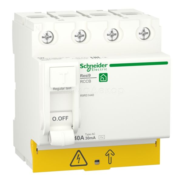 Выключатель дифференциального тока, УЗО Schneider Electric R9R51440 Resi9