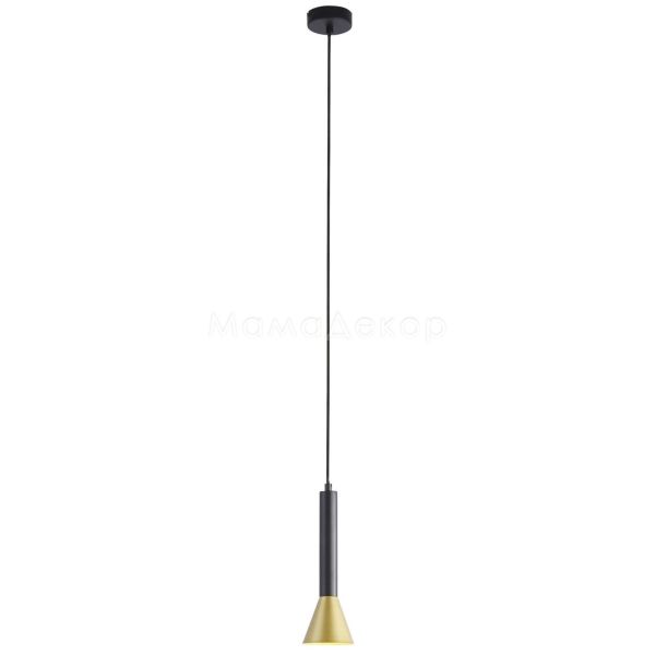 Підвісний світильник Searchlight 13611-1BGO Signal Pendant - Black & Gold Metal