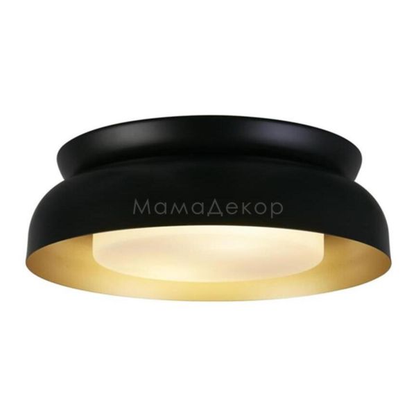 Люстра Searchlight 23122BGO Kendal 2Lt Flush, Black & Gold Metal with Frosted Diffuser
