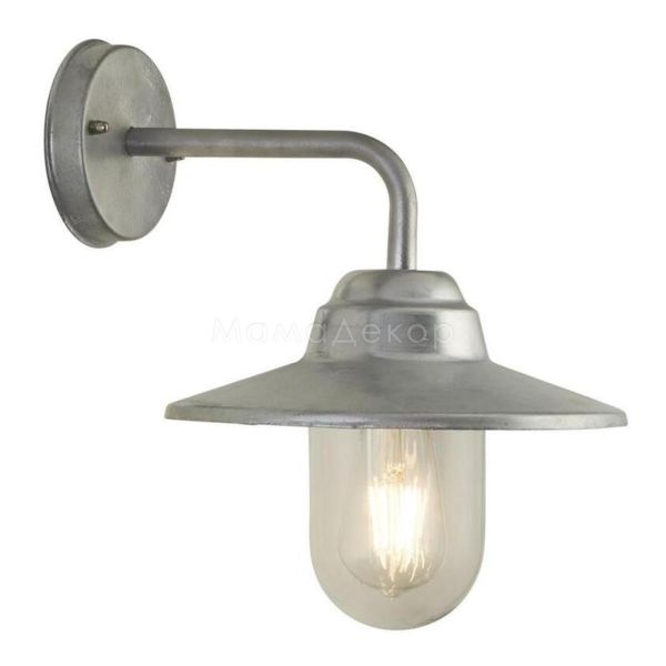 Бра Searchlight 34291SI Toronto Outdoor Wall Light - Galvanised Silver & Clear Glass