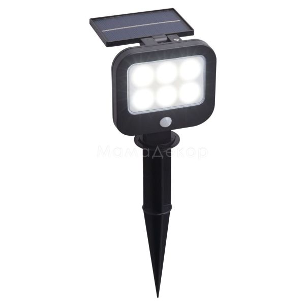 Прожектор Searchlight 67424BK-PIR Solar LED Spike - Black ABS & Clear PC