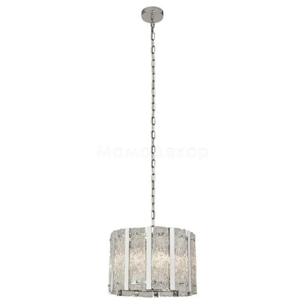 Люстра Searchlight 8405-5SS Alexandra 5Lt Pendant - Satin Silver with Aquatex Glass