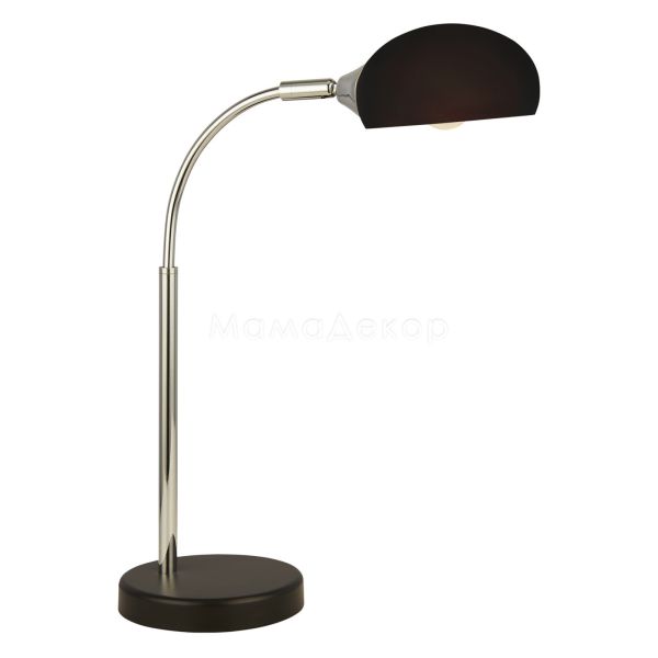 Настольная лампа Searchlight EU3086-1BK Astro Table Lamp - Black & Chrome Metal & Opal Glass