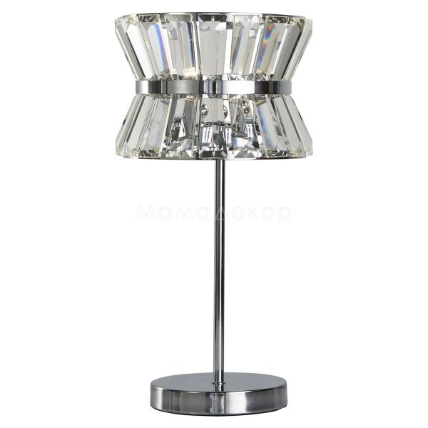 Настільна лампа Searchlight EU59411-2CC Uptown 2Lt Table Lamp - Chrome with Clear Crystal