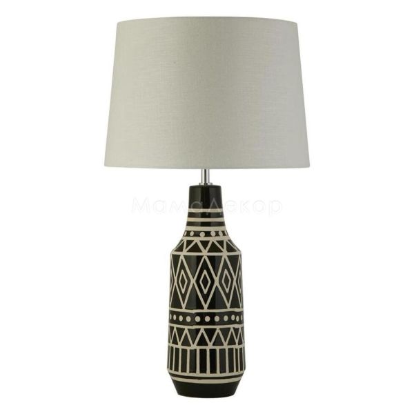 Настільна лампа Searchlight EU60059BK x Bourne Table Lamp - Black & White Ceramic