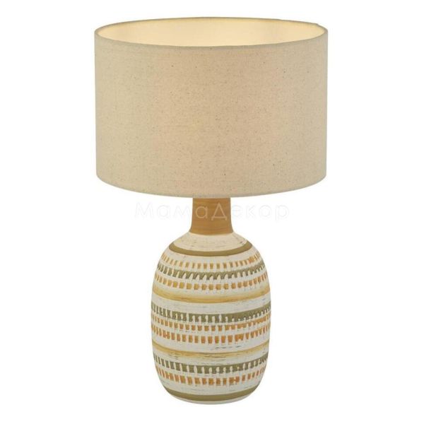 Настільна лампа Searchlight EU60060 Calypso Table Lamp - Cream & Grey Ceramic