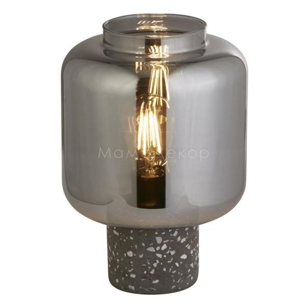 Настільна лампа Searchlight EU60245SM x Vessel Table Lamp - Terrazzo Base With Smoke Glass Shade