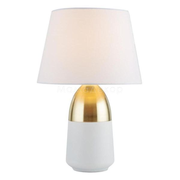 Настольная лампа Searchlight EU60340 Touch Table Lamp - Brushed Brass & White