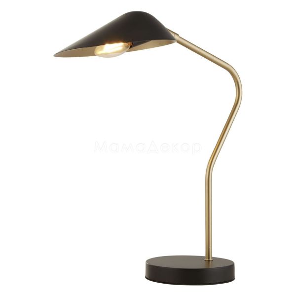 Настільна лампа Searchlight EU60419BK x Swan Table Lamp - Black/Gold