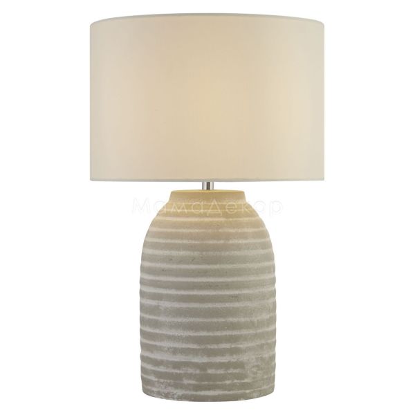 Настольная лампа Searchlight EU60452GY x Rib Table Lamp - Grey Textured Ceramic