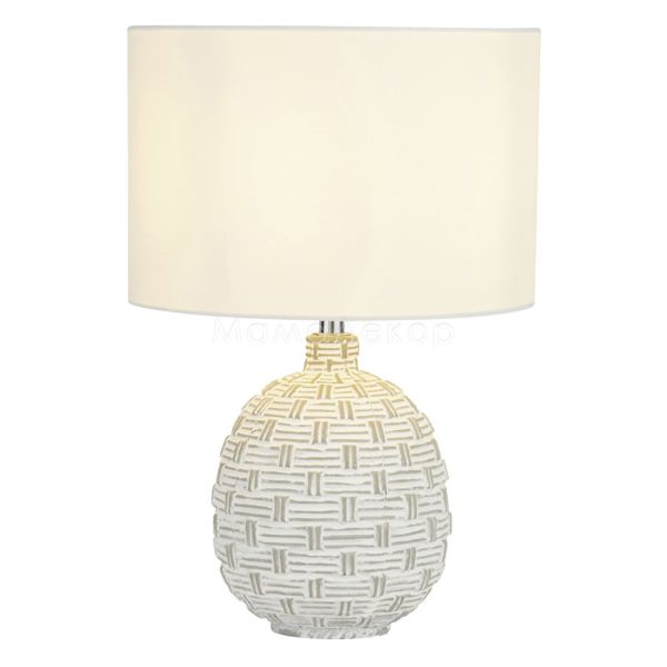 Настільна лампа Searchlight EU60453 Moon Table Lamp - Grey & White Textured Ceramic