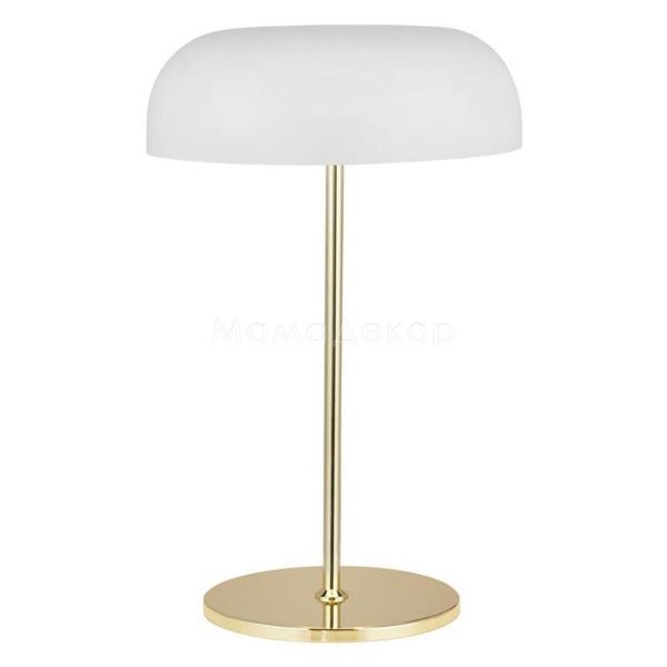 Настільна лампа Searchlight EU60707WH x Hanover Table Lamp - White & Brass
