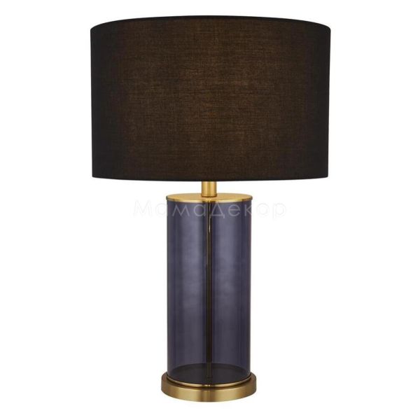 Настольная лампа Searchlight EU60715BL x Liberty Table Lamp - Blue Glass with Black Shade