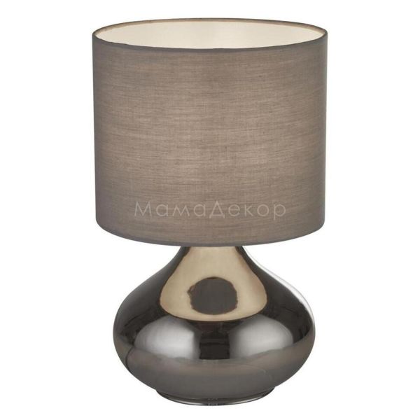 Настольная лампа Searchlight EU60984SM x Oslo Table Lamp - Smoke Glass With Grey Shade