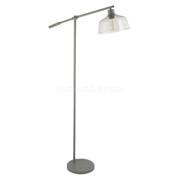Торшер Searchlight EU60998GY x Canterbury Floor Lamp - Clear Glass & Grey Task