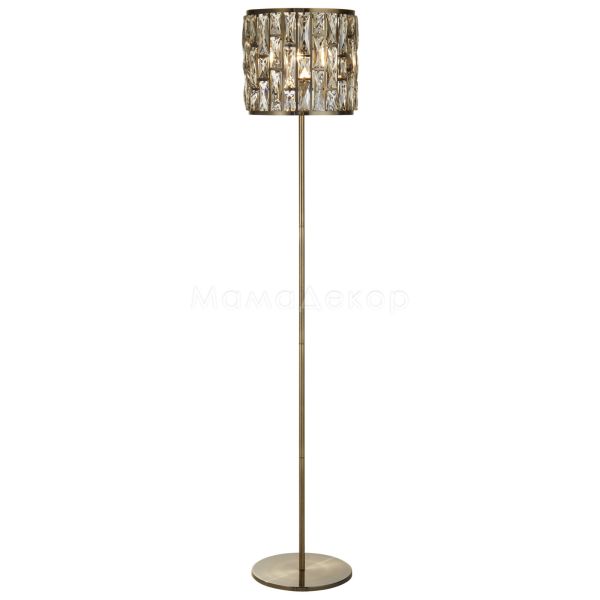 Торшер Searchlight EU6589AB Bijou Floor Lamp - Antique Brass & Champagne Glass