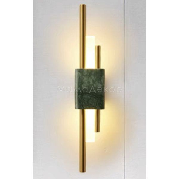 Бра Terra Svet 053233/1 W GOLD - GREEN Marble Tico Wall Lamp